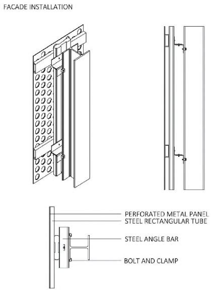 perforated metal sheet cladding|perforated metal facade detail drawings.